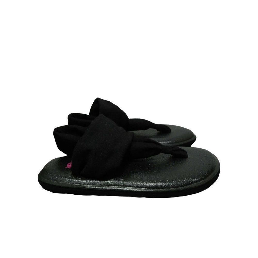 NWOB Sanuk Sandals Black Kids 9-10 2-3 years